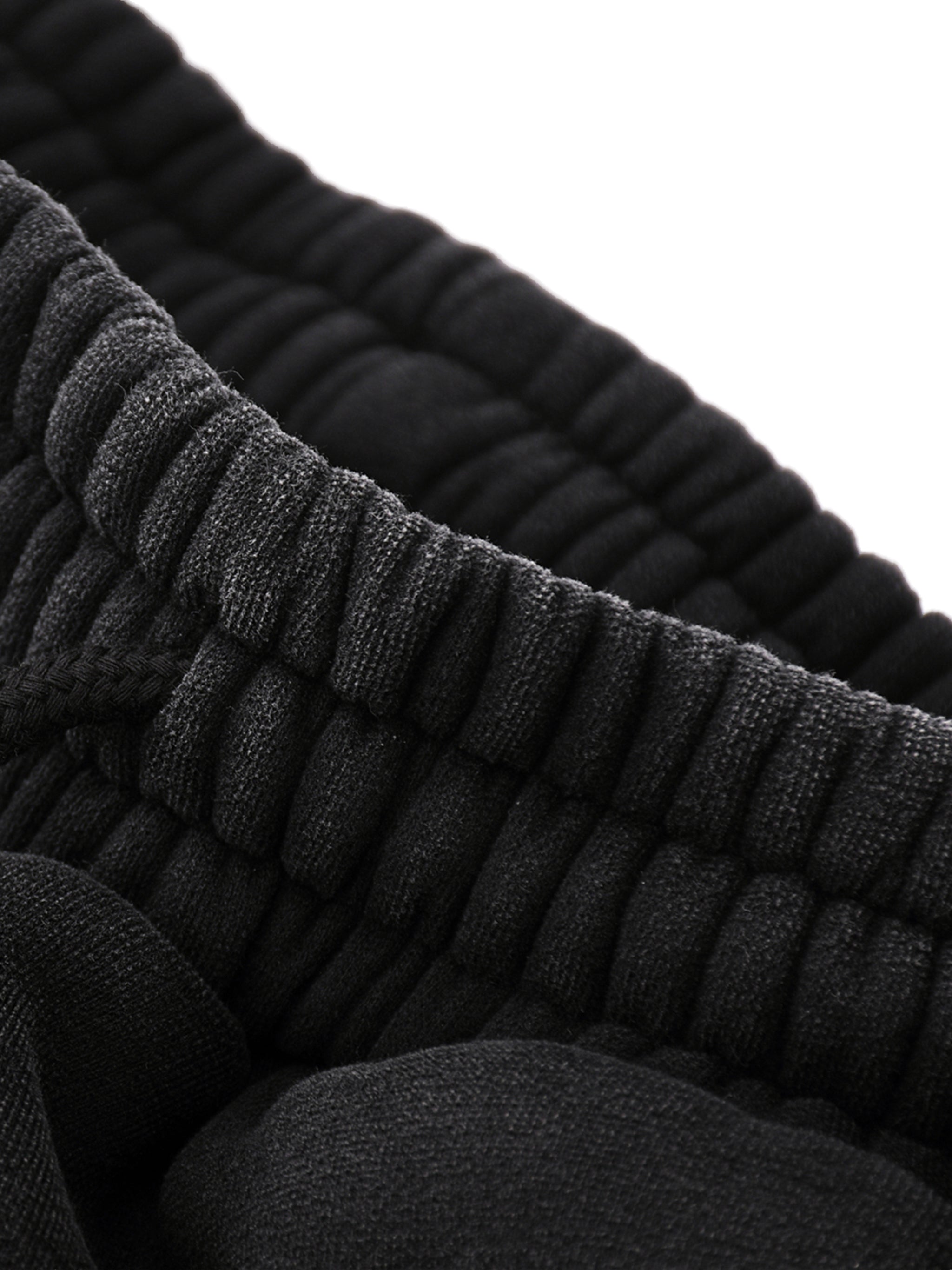 Fleeced Jogger Sweatpants (in Black)